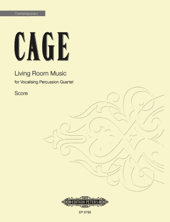Living Room Music for Percussion and speech quartet Score