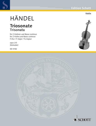 Triosonate F-Dur op.2,3 fr 2 Violinen und Bc Stimmen