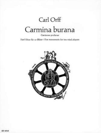Carmina Burana Cantiones profanae fr 10 Blser Partitur