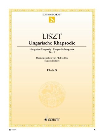 Ungarische Rhapsodie Nr.2 fr Klavier Albert, Eugen d', ed