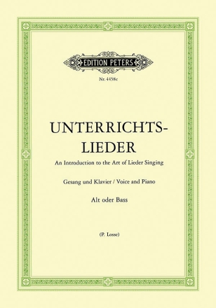 Unterrichtslieder fr Alt (Bass)und Klavier (dt)