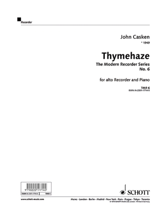 Thymehaze fr Altblockflte und Klavier