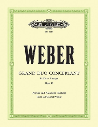 Grand Duo concertant op.48 fr Klavier und Klarinette (Violine)