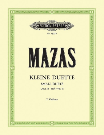 12 kleine Duette op.38 Band 2 fr 2 Violinen Stimmen