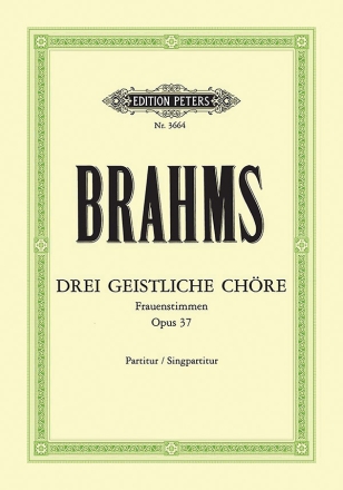 3 geistliche Chre op.37 fr Frauenchor Partitur (dt)