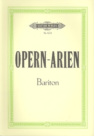 Opernarien fr Bariton und Klavier