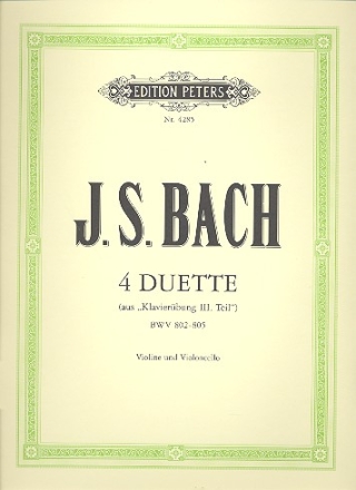4 Duette fr Violine und Violoncello Spielpartitur