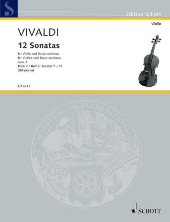 12 Sonaten op. 2 Heft 2 fr Violine und Basso continuo, Violoncello ad libitum