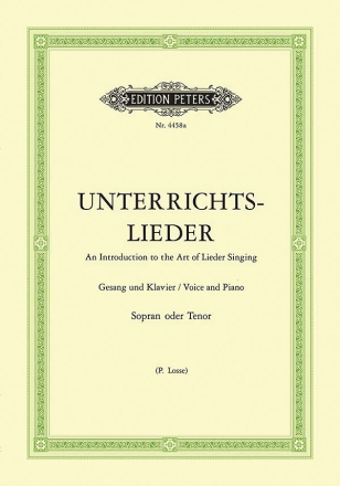 Unterrichtslieder fr Gesang (hoch) und Klavier