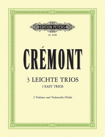 3 leichte Trios op.13 fr 2 Violinen und Violoncello (Viola) Stimmen