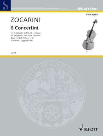 6 Concertini Band 1 (Nr.1-3) fr Violoncello und Bc