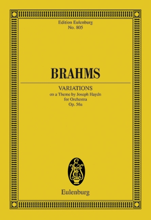 Variationen über ein Thema von Haydn op.56a für Orchester Studienpartitur