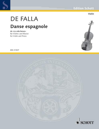 Danse espagnole aus La vida breve fr Violine und Klavier