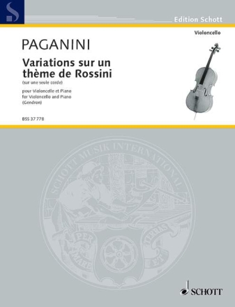 Variations sur une seule corde fr Violoncello und Klavier