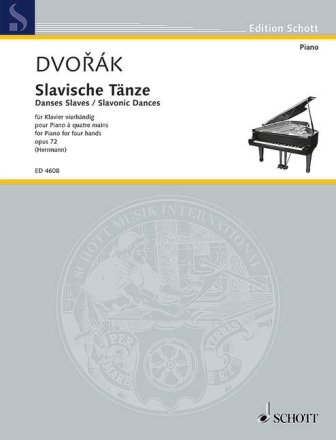 Slawische Tänze op.72 Band 1 für Klavier zu 4 Händen