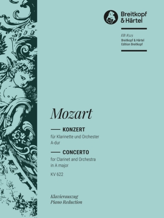 Konzert A-Dur KV622 für Klarinette und Orchester für Klarinette und Klavier