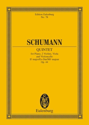 Quintett Es-Dur op.44 für Klavier und Streichquartett Studienpartitur
