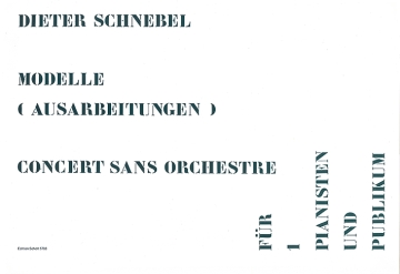 Concert sans orchestre fr 1 Pianisten (und Publikum)