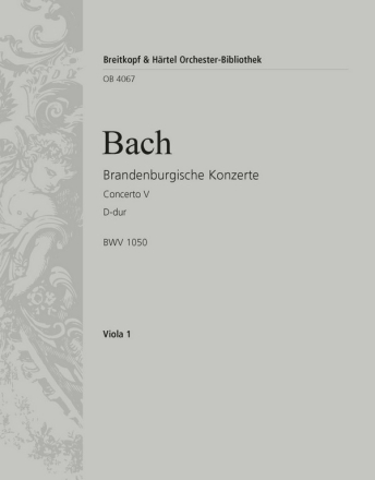 Brandenburgisches Konzert D-Dur Nr.5 BWV1050 fr Orchester Viola