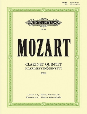 Quintett A-Dur KV581 fr Klarinette und Streichquartett Stimmen