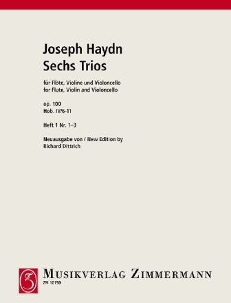 6 Trios op.100 Band 1 fr Flte, Violine und Cello Stimmen