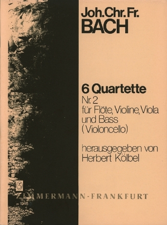 6 Quartette Band 2 (Nr.2) fr Flte, Violine, Viola und Bc Stimmen