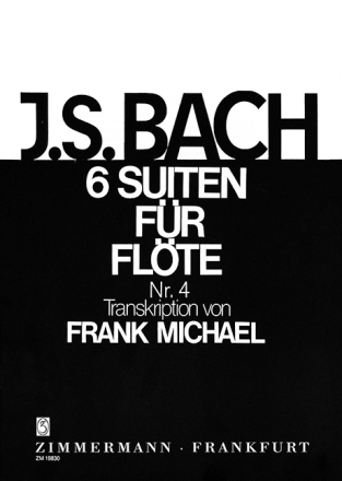 Suiten Nr.4 BWV1010 fr Flte solo