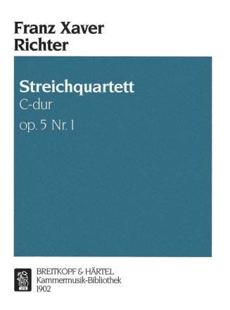 Streichquartett C-Dur op.5,1 fr Streichquartett Stimmen