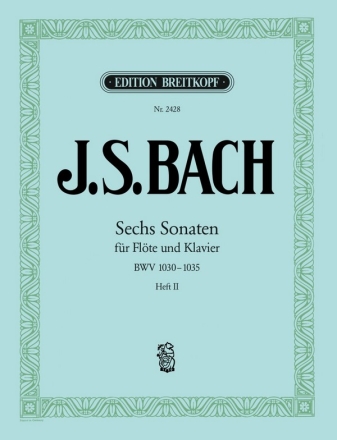 3 Sonaten Band 2 (Nr.4-6) BWV1033- BWV1035 fr Flte und Klavier