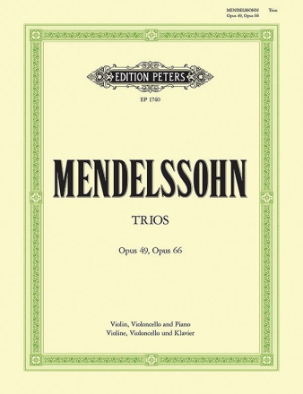 Klaviertrios d-Moll op.49 und c-Moll op.66 fr Violine, Violoncello und Klavier