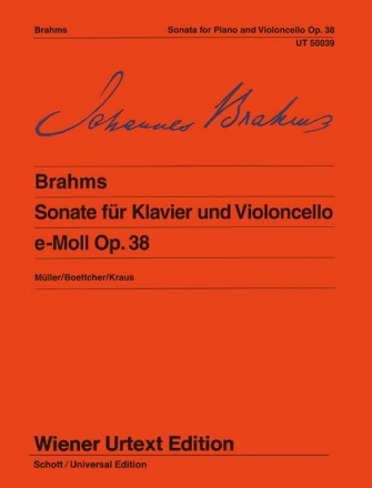 Sonate e-Moll op.38 für Violoncello und Klavier