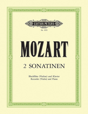 2 Sonatinen aus den Wiener Sonaten fr Altblockflte und Klavier 