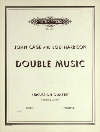 Double Music for percussion quartet Score