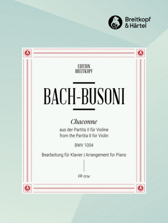 Chaconne aus der Partita Nr.2 d-Moll BWV1004 fr Violine fr Klavier