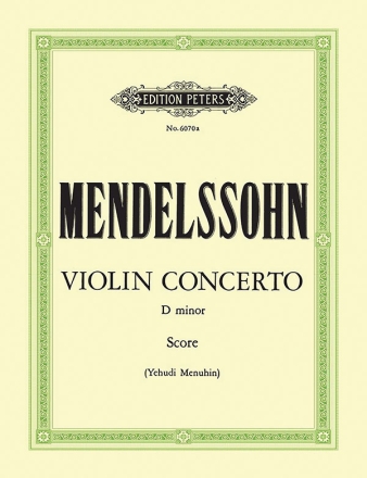 Konzert d-Moll fr Violine und Streicher Partitur
