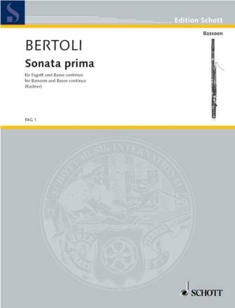 Sonata prima fr Fagott und Klavier (Basso continuo)