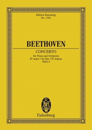 Concerto e flat major KV4 for piano and orchestra Studienpartitur (miniature score)