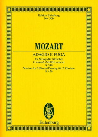 Adagio und Fuge c-Moll KV546 , 426 fr Streichquartett Studienpartitur