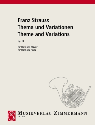 Thema und Variationen op.13 fr Horn und Klavier