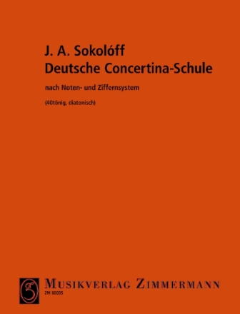 Deutsche Concertina-Schule nach Noten- und Ziffernsystem (40tnig, diatonisch)