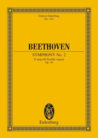 Sinfonie D-Dur Nr.2 op.36 fr Orchester Studienpartitur