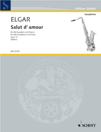 Salut d'amour op. 12/3 fr Alt-Saxophon und Klavier