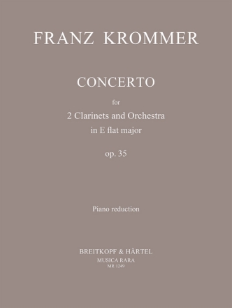 Konzert Es-Dur op.35 fr 2 Klarinetten und Orchester fr 2 Klarinetten und Klavier