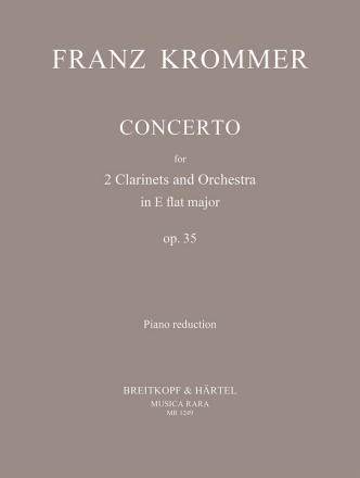 Konzert Es-Dur op.35 fr 2 Klarinetten und Orchester fr 2 Klarinetten und Klavier