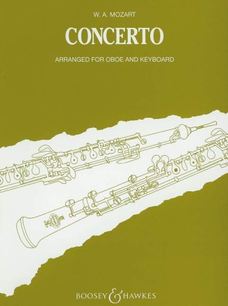 Konzert C-Dur KV 314 fr Oboe und Orchester Klavierauszug mit Solostimme