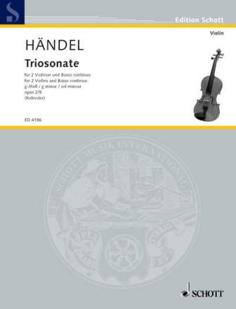 Triosonate g-Moll op.2,8 fr 2 Violinen und Bc Stimmen