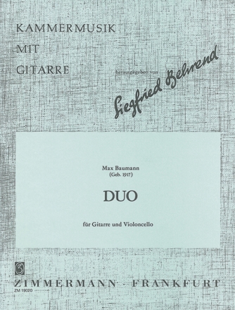 Duo op.62 fr Violoncello und Gitarre Spielpartitur
