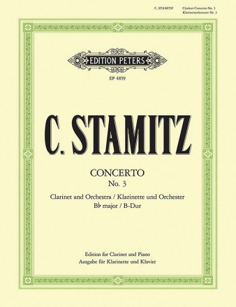 Konzert B-Dur Nr.3 für Klarinette und Orchester für Klarinette und Klavier