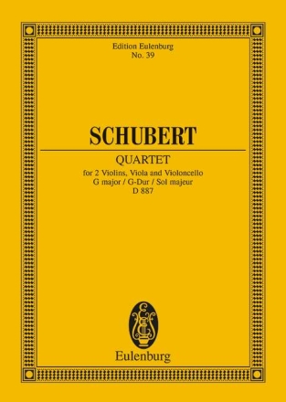 Streichquartett G-Dur op.161 fr Streichquartett Studienpartitur