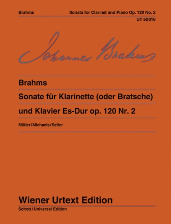 Sonate Es-Dur op.120,2 für Klarinette (Viola) und Klavier